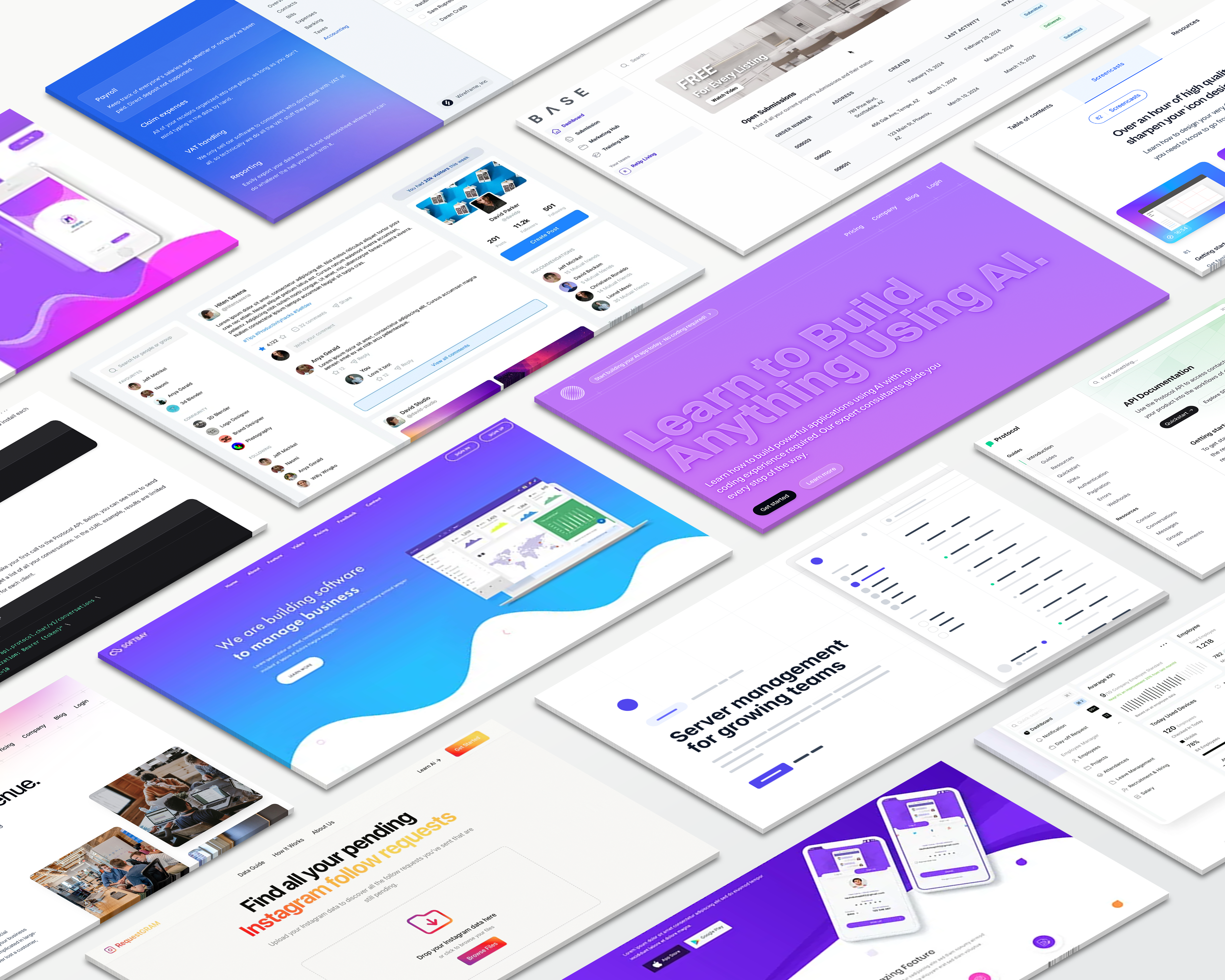 Desktop mockup showing hands-on project development